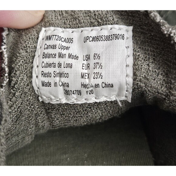 Time & Tru Camo Scrunch Back Memory Foam Womans 6.5 Sneakers Slip-on with Laces - Picture 5 of 8